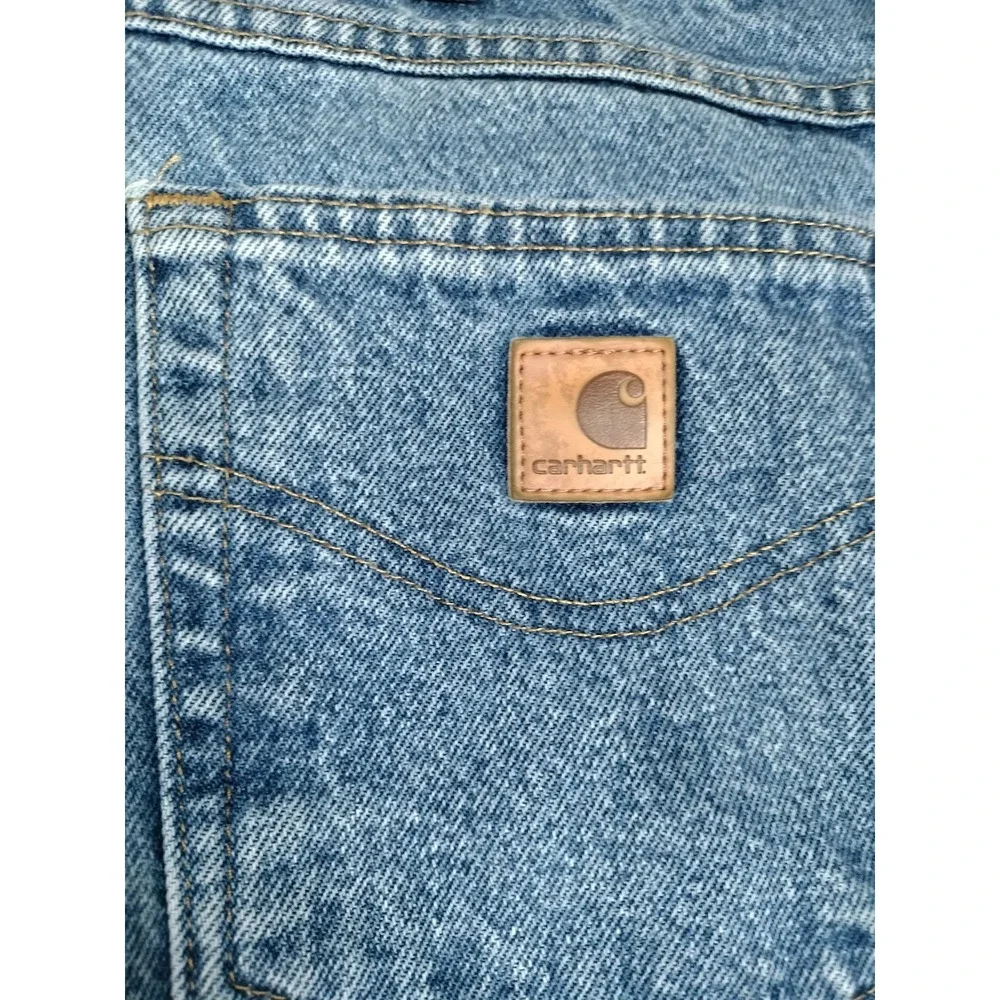 Carhartt B172 DST Flannel Lined Jeans Men's Tag 36x36 Measured 35x34